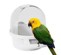 Parakeet Feeders for Bird Cage,Bird Cage Feeder Dispenser - Semi-Open Wild Bird Feeder Bird Cage Accessories for Peony Cockatiels, Parrots, Pigeons