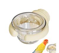 Parakeet Food Dish, Portable Bird Feeding Dish, Chinchilla Cage Accessories, Clamp-On Design, Easy Installation, 8.6x7.3x4.4cm for Small Pets, Outdoor Bird Cage, Indoor, Outdoor