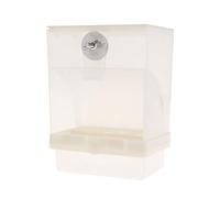 Parakeet Food Dispenser No Mess Clear Acrylic Parrot Feeder Cockatiel Cage Accessories Feeding Supplies For Budgies Bird Feeders For The Garden Bird Feeders Stations With Stand Bird Feeder Hanging