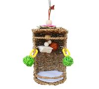 Parakeet Hanging Hammock - Seagrass Bird House - Bird Toy Breathable Hanging Hammock Swing for Small to Medium Birds Conures