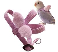 Parakeet Harness, Adjustable Breathable Escape Proof Comfortable | Pet Cockatiel Training Harness for Garden Backyard Park Training Conure Parakeet Lovebird Macaw