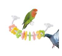 Parakeet Holder - Colorful Petal Texture Natural Chew Toy | Parrot Cage Accessories, Multifunctional Bird , Stimulating Exercise Branch L
