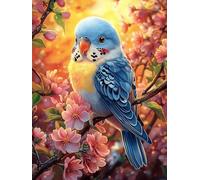 Parakeet in A Cherry Blossom Tree 1000 Piece Jigsaw Puzzle for Adults Wildlife Pet Jigsaw Puzzle Lover Must Have Family Activity Colourful Design Ideal Birthday Present 1000 PCS