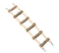 Parakeet Ladder Bridge - Wood Parrot Toys Ladder,Small Birds Chewing Perch Stand for Conures, Parakeets, Hamster Climbing Toys
