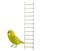 Parakeet Ladder Step Perches for Cage | Fun Ladder Toy for Training, with 360° Rotatable Hook, for Lovebirds, Parrot, Budgies and Other Small, Medium Birds