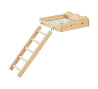 Parakeet Ladder,Wooden Play Gym with Climbing Ladder,Bird Exercise Stands | for Cockatiel Parakeet Conure Lovebird Finch Canaries Gerbil Chinchilla Hamster