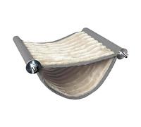 Parakeet Nest, 7.48 in Snuggle Up Bird Warmer, bird hammock, velvet and canvas Small bird Warm Bed, Winter Anti Bite Plush Bird Nest, wall mounted Parrot Hammock Bed for Hamster, Syrian h