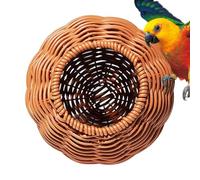 Parakeet Nest, Bird Nest, Hangable Imitation Rattan House for Parrot, Chew Resistant Simulation Rattan Bird Nest for Parrots, Cockatiels, Budgerigars