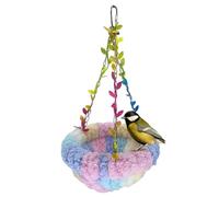 Parakeet Nest,Conure Breeding Bed - Plush Bird Cage Hammock Snuggle Hut Parrot Sleeping Nest for Parakeet Cockatiels Cockatoo Finch Conures