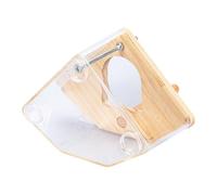 Parakeet Nesting Box - Bird Nest Box, Cage Breeding House | Easy Clean Lovebird Nests with Transparent Cover, Wooden Finch Nests Hut, Budgiie Nesting Area, Durabl Shelter for Small Birds Breeding