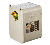 Parakeet Nesting Box | Conure Nesting Box | Decorative Spacious Visual Built-in Ladder Shelter for Feeding Place Nature Conservation Backyard Birdwatching Balcony