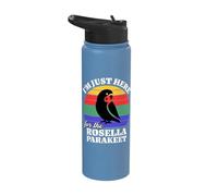 Parakeet Rosella I'm Just Here for Parakeet Rosella Stainless Steel Insulated Water Bottle