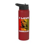 Parakeet Rosella Retro Parakeet Rosella Stainless Steel Insulated Water Bottle