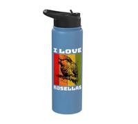 Parakeet Rosella Retro Parakeet Rosella Stainless Steel Insulated Water Bottle