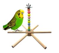 Parakeet Toy for the Cage, 360° Rotating Perch Stand, Toy for Small Birds with Windmill Swing, for Finches and Cockatiels, Mental Stimulation, Boredom Prevention and