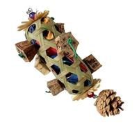 Parakeet Toys - Corn Cob Wooden - Natural Parrot Cage Bite Toy,for Mental Play Entertainment Training Lovebirds African Grey Cockatiels Cockatoos Indoor Outdoor