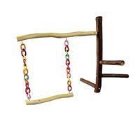 Parakeet Toys for Cage - Dendritic Avian Plinth, Wood Standing Chewing Stand, Cellulose Foraging Mast | Bird Perch Stand for Budgies Small Parrots Bedding Living Room Home Indoor Outdoor Aviary Garden