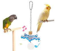 Parakeet Toys,Interactive Spaceship Shape Parrot Toy | Interactive Chewable Pet Supplies For Crate Enrichment Relieve Boredom Daily Relaxation
