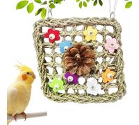 Parakeet Toys, Natural Colorful Bird Accessories, Climbing and Foraging Playground Set, Cage-Hanging Standing Perch, 5-Pack Multicolor, For Indoor Cage Outdoor Aviary Use