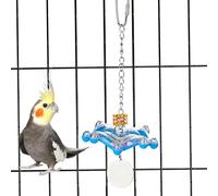 Parakeet Toys | Rattling Toy for Parrots, Interactive Chew Supplies for Cage Enrichment Anti-Stress and Daily Relaxation