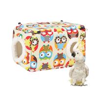 Parakeet Warm House - Fleece Panel, Nesting Room, Washable Bird Shelter, Nice Rest Comfort Module | For Lovebirds, Parakeets, Small Pets, Sleeping habitat use