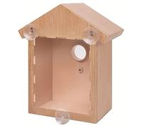 Parakeets Nest Parrots Breeding Bed Roof House Window-Mounted Birdhouse With Perch Roof Make Your Backyard A Haven-