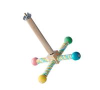 Parakeets Perch Stand Birdcage Rotating Pinwheel Toy Bird Climbing Entertainment Toy Bird Active Training Exercise Parrot Windmill