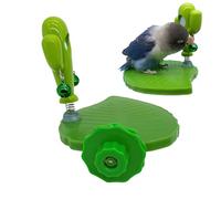 Parakeets Play Paradise | Parrot Play Stand For Birds,Puzzle Enrichment Toy, Interactive Training Game, Leaf Shape, Cactus Style For Cockatile, Agapornis And Canary
