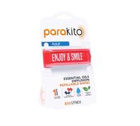 PARAKITO - Refillable Mosquito Bracelet - 2 Refills Included - 1 Month Use - DEET Free - Adult Size (Enjoy and Smile)