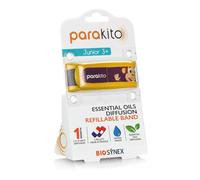PARAKITO - Refillable Mosquito Bracelet - 2 Refills Included - 1 Month Use - DEET Free - Kids Size - Monkey