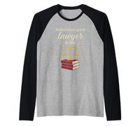 Paralegal Legal Assistant Law Office Researcher LawyerGift Raglan Baseball Tee