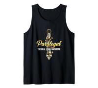 Paralegal The Real Legal Backbone Law Firm Staff Tank Top