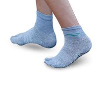 Parallaxx Cut Proof Abrasion Resistant Barefoot Action Socks Feet Protection Outdoors Kiteboarding Surfing (Grey, Men)