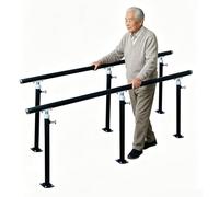 Parallel Bars Adjustable Height for Physical Therapy, Standing Assist Bar for Daily Mobility Support, Floor-Mounted Drilling Design for Elderly/Rehab Centers(200cm/78.7in)