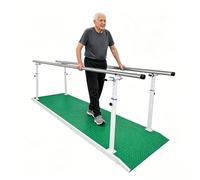 Parallel Bars for Physical Therapy, Height Width Adjustable Mobility Aid for Seniors, Non-Slip Therapy Equipment for Home/Professional Rehabilitation Exercises(Green)