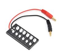 Parallel Charging Board, ABS Charger Expansion Board UMX Type JST PH2.0 Lipo Balance Charging Board Supports 6 x Ultra Micro and 6 x JST PH for Blade 130 X, UMX Beast,UMX Beast