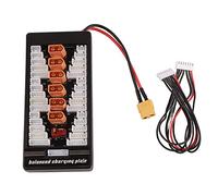 Parallel Charging Board for Lipo Batteries 1-6S with XT60 Plug, Balanced Charging Plate for 2-6S RC Battery, Multi-Device Support for Drone Car Boat Charger