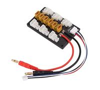 Parallel Charging Board XT30 Expansion Adapter Compatible with IMAX B6 - Supports 6 Groups of 1S 2S 3S Lithium Polymer Batteries - Features 30A and Short Circuit Protection