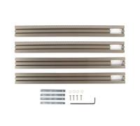 Parallel Guide Rail System Aluminum Alloy Multifunctional Woodworking Guide Rail Joining Set for Furniture Processing and DIY Projects with 4 Stands 4 Sliders 4 Gaskets 4 Screws 1
