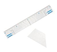 Parallel Line Drawing Ruler for Music Learners and Writers | Plastic, Lightweight Portable Aid, Grid Lines for Notebooks, Sheet Music Paper and Studio Practice