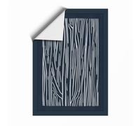 Parallel Lines in Blue Minimalist Unframed Wall Art Print A1 (84.1×59.4cm), Wall Decor for Living Room, Bedroom, Office & Home, Art Gift