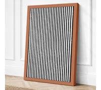 Parallel Lines Minimalist Canvas Wall Art Print 18x12 Inch (46 x 30 cm)