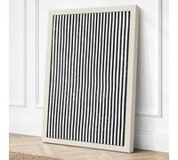 Parallel Lines Minimalist Canvas Wall Art Print 30x20 Inch (76 x 51 cm)