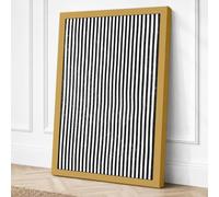 Parallel Lines Minimalist Canvas Wall Art Print 36x24 Inch (91 x 61 cm)