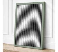 Parallel Lines Minimalist Canvas Wall Art Print 36x24 Inch (91 x 61 cm)