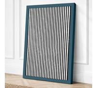 Parallel Lines Minimalist Canvas Wall Art Print 36x24 Inch (91 x 61 cm)