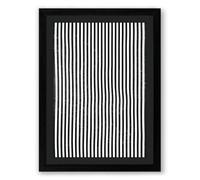 Parallel Lines Minimalist Framed Wall Art Print A3 (42×29.7cm) Black, Wall Decor for Living Room, Bedroom, Office & Home, Ready to Hang, Art Gift