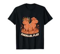 Parallel Play Capybara Animal Nature Wildlife Cute T-Shirt