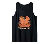 Parallel Play Capybara Animal Nature Wildlife Cute Tank Top
