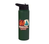 Parallel Play Social Skills Child Development Kids Stainless Steel Insulated Water Bottle